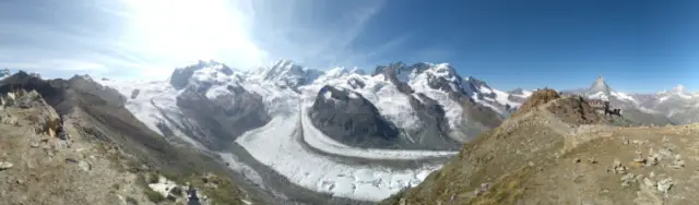 Dufourspitze and Matterhorn